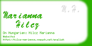 marianna hilcz business card